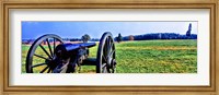 Framed Cannon at Manassas National Battlefield Park, Manassas, Prince William County, Virginia, USA