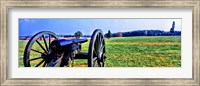 Framed Cannon at Manassas National Battlefield Park, Manassas, Prince William County, Virginia, USA