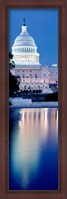 Framed Capitol Building Reflecting in the Water, Washington DC