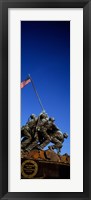 Framed Iwo Jima Memorial at Arlington National Cemetery, Arlington, Virginia, USA