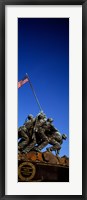 Framed Iwo Jima Memorial at Arlington National Cemetery, Arlington, Virginia, USA