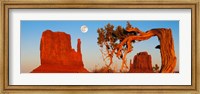 Framed Rock formations, Monument Valley Tribal Park, Utah Navajo, San Juan County, Utah, USA