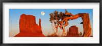 Framed Rock formations, Monument Valley Tribal Park, Utah Navajo, San Juan County, Utah, USA