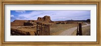 Framed Ruins of the Pecos Pueblo mission church, Pecos National Historical Park, New Mexico, USA
