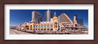 Framed Trump's Taj Mahal Casino along the Boardwalk, Atlantic City, New Jersey, USA