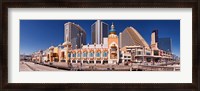 Framed Trump's Taj Mahal Casino along the Boardwalk, Atlantic City, New Jersey, USA