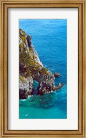Framed High angle view of cliff at the coast, Crozon, Finistere, Brittany, France