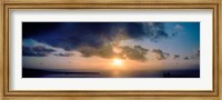 Framed Sea at sunset, Santorini, Cyclades Islands, Greece