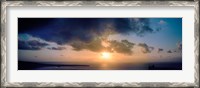 Framed Sea at sunset, Santorini, Cyclades Islands, Greece