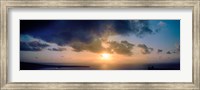 Framed Sea at sunset, Santorini, Cyclades Islands, Greece