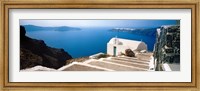 Framed Steps leading to church, Santorini, Cyclades Islands, Greece