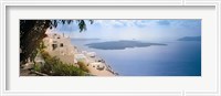 Framed Dwellings along cliff, Santorini, Greece