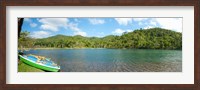 Framed Rowboats in a pond, Las Terrazas, Pinar Del Rio Province, Cuba