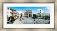 Framed Town Square, Plaza De San Francisco, Old Havana, Havana, Cuba
