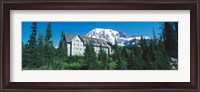 Framed Lodge on a hill, Paradise Lodge, Mt Rainier National Park, Washington State, USA