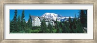 Framed Lodge on a hill, Paradise Lodge, Mt Rainier National Park, Washington State, USA