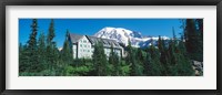 Framed Lodge on a hill, Paradise Lodge, Mt Rainier National Park, Washington State, USA