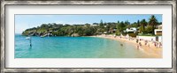 Framed People on the beach, Camp Cove, Watsons Bay, Sydney, New South Wales, Australia