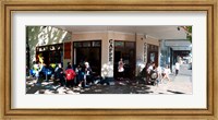 Framed Cafe on Oxford Street next to Paddington Uniting Church, Sydney, New South Wales, Australia