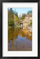 Framed Flowing stream in a forest, Banff National Park, Alberta, Canada
