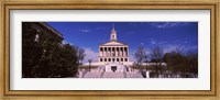 Framed Government building in a city, Tennessee State Capitol, Nashville, Davidson County, Tennessee, USA