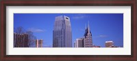 Framed Pinnacle at Symphony Place and BellSouth Building at downtown Nashville, Tennessee