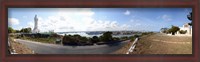 Framed Road view with the Statue of Jesus Christ, Havana, Cuba