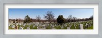 Framed Tombstones in a cemetery, Arlington National Cemetery, Arlington, Virginia, USA