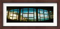 Framed Coast viewed through from a window of Lacerda Elevator, Pelourinho, Salvador, Bahia, Brazil