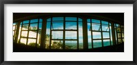 Framed Coast viewed through from a window of Lacerda Elevator, Pelourinho, Salvador, Bahia, Brazil