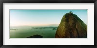 Framed Sugarloaf Mountain at sunset, Rio de Janeiro, Brazil