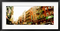 Framed Buildings along the street, Chinatown, Manhattan, New York City, New York State, USA