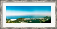 Framed Aerial view of a coast, Corcovado, Rio de Janeiro, Brazil