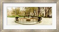 Framed Fountain in Madison Square Park in the spring, Manhattan, New York City, New York State, USA