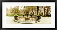 Framed Fountain in Madison Square Park in the spring, Manhattan, New York City, New York State, USA