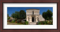 Framed Facade of a Roman church, Echillais, Charente-Maritime, Poitou-Charentes, France