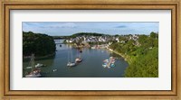 Framed Boats in the sea, Le Bono, Gulf Of Morbihan, Morbihan, Brittany, France