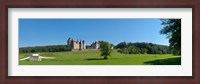 Framed Castle on a hill, Chateau de Montpoupon, Indre-Et-Loire, Pays-De-La-Loire, Touraine, France