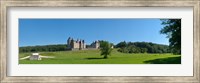 Framed Castle on a hill, Chateau de Montpoupon, Indre-Et-Loire, Pays-De-La-Loire, Touraine, France