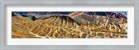 Framed Zabriskie Point, Death Valley, Death Valley National Park, California
