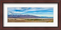 Framed Landscape with mountain range in the background, Furnace Creek Ranch, Death Valley, Death Valley National Park, California, USA