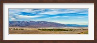 Framed Landscape with mountain range in the background, Furnace Creek Ranch, Death Valley, Death Valley National Park, California, USA