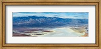 Framed Salt flats viewed from Dantes View, Death Valley, Death Valley National Park, California