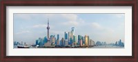 Framed Buildings at the waterfront, Pudong, Huangpu River, Shanghai, China