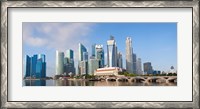 Framed Buildings at the waterfront, Singapore City, Singapore