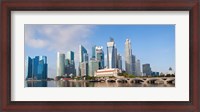 Framed Buildings at the waterfront, Singapore City, Singapore