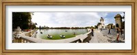 Framed Boats in a lake, Buen Retiro Park, Madrid, Spain