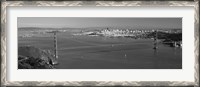 Framed Golden Gate Bridge, San Francisco (black & white)