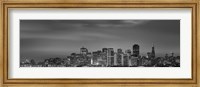 Framed Skyline viewed from Treasure Island, San Francisco, California, USA