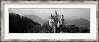 Framed Castle on a hill, Neuschwanstein Castle, Bavaria, Germany
